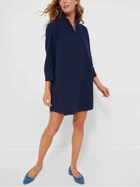 Pomander Place Navy Shift Dress
